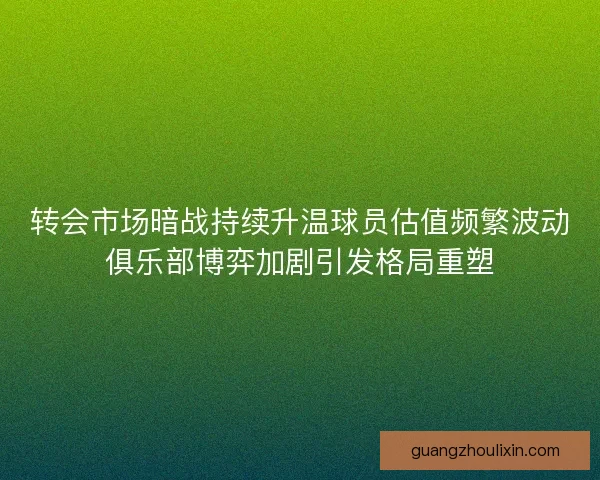 转会市场暗战持续升温球员估值频繁波动俱乐部博弈加剧引发格局重塑 转会市场暗战持续升温球员估值频繁波动俱乐部博弈加剧引发格局重塑
